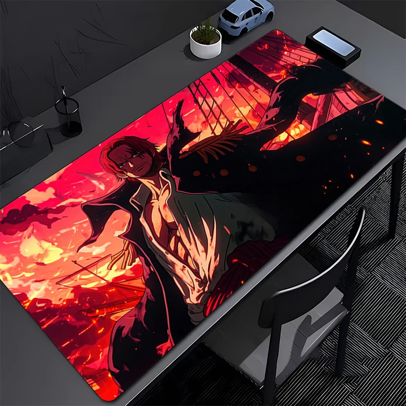 Hot Mouse Pad one piece Shanks Gaming Accessories Rubber PC Computer Mousepad Large Extended Desk Mat Locking Edge Gamer Carpet