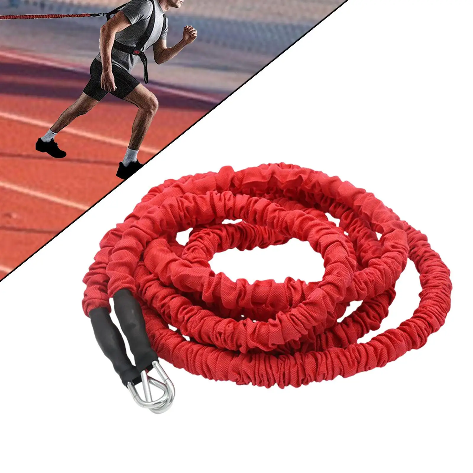 Resistance Band Elastic Fitness Rope Latex Strength Training Equipment for Track and Field Running