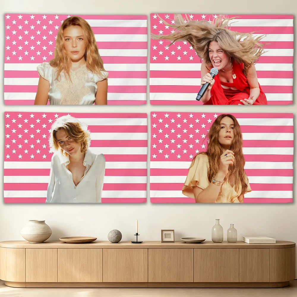 Singer M-Maggie R-Rogers-S flag Advertising Banner for Camping Decoration Outdoor & Garage Wall Hanging Decorations