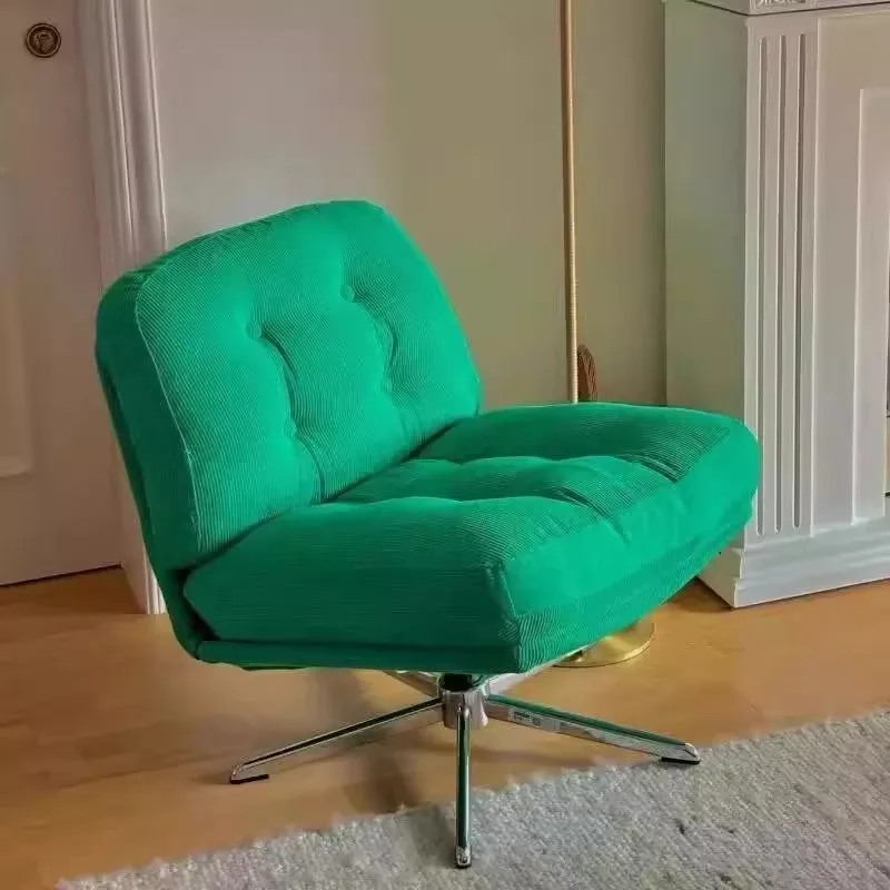 Medieval Bauhaus Single Sofa Chair Leisure Balcony Chair Green Internet Celebrity Lazy Sofa Leisure Sofa Chair