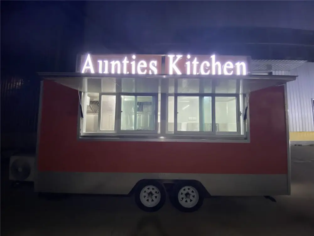 

Glory Street Food Cart Ice Cream Food Trucks for Sale with Kitchen Food Trailer