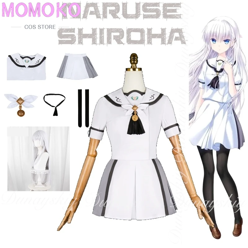 

Summer Pockets Game Naruse Shiroha Cosplay The Island Girl Afraid Of Life With The White Jk And Hair Cosplay Costume Full Of Set