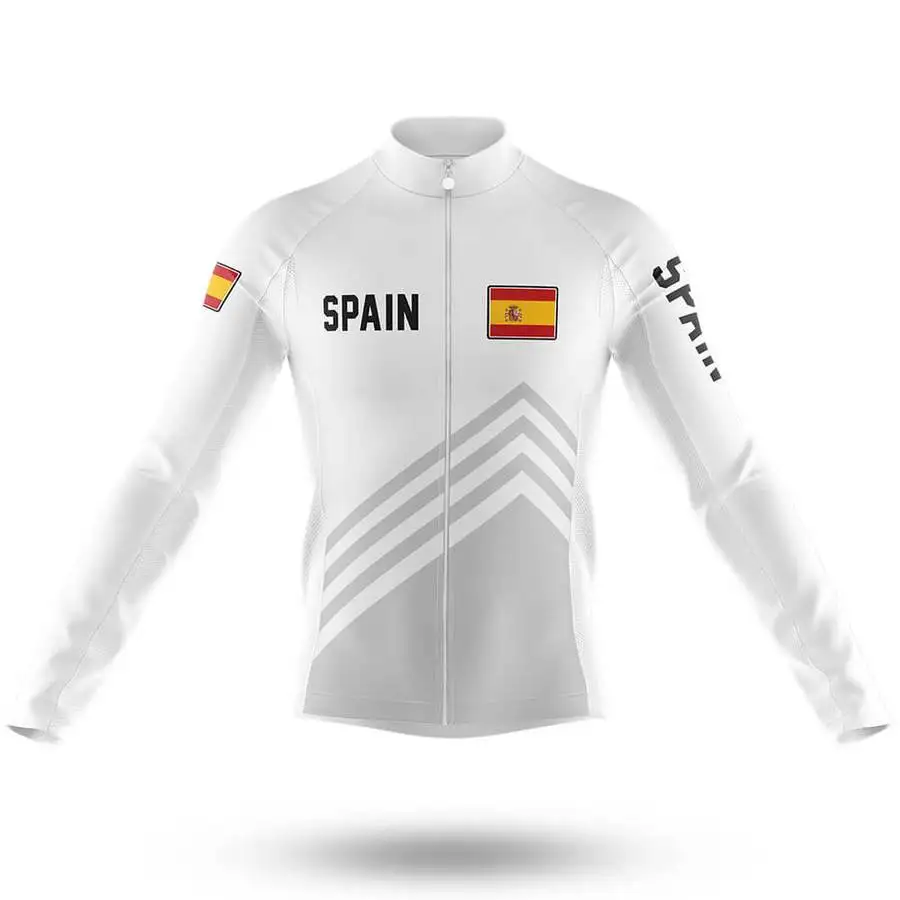 

WINTER FLEECE THERMAL SPAIN NATIONAL TEAM ONLY LONG SLEEVE ROPA CICLISMO CYCLING JERSEY CYCLING WEAR SIZE XS-4XL