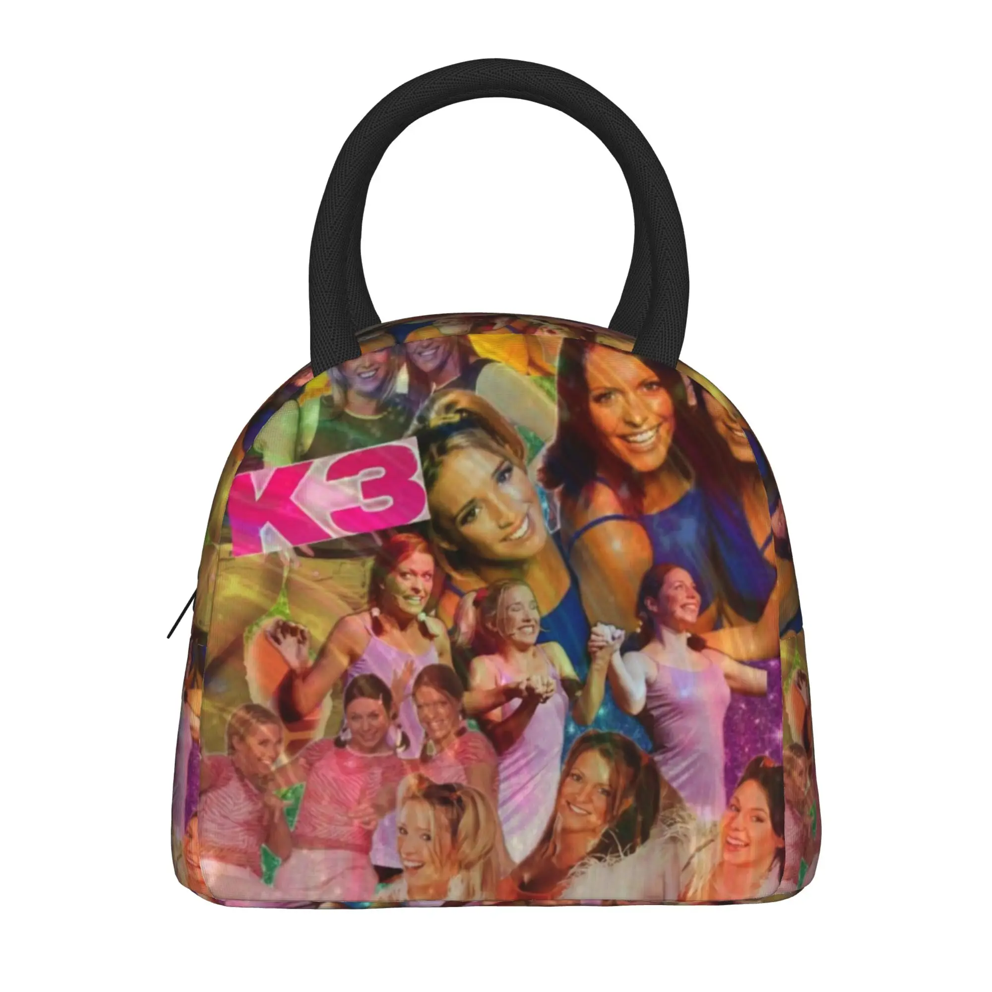 K3 Studio100 Girl Group Insulated Lunch Bag for Men Women Storage Food Box Reusable Cooler Thermal Lunch Boxes For School Office