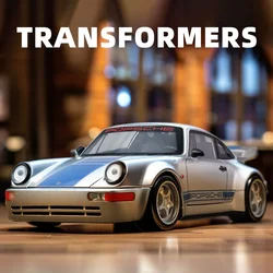 1:24 Porsche 964 RS Classic Sports Car Trendy Play Simulation Metal Diecast Alloy Model Car Sound & Light Birthday Gift Kid Toy