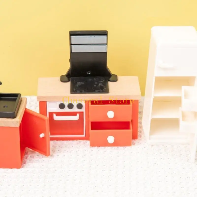 E7CE 40 pezzi Cucina per casa delle bambole 1 12 1:12 Mobili per casa delle bambole Casa delle bambole in miniatura