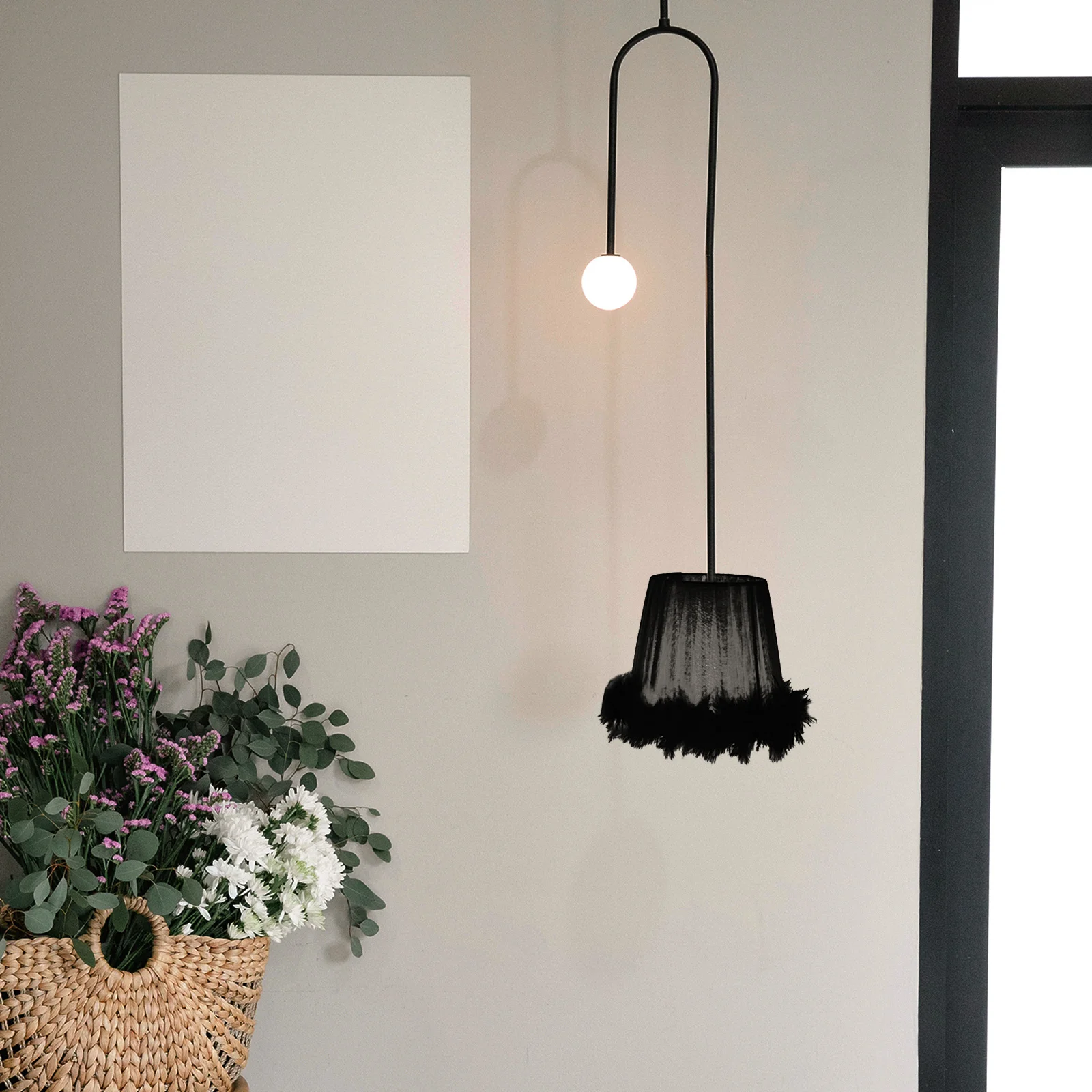 

1pc Lampshade Cloth Art Lampshade For Desk Table Light Cover Decorative Durable Chic Style Light Accessory