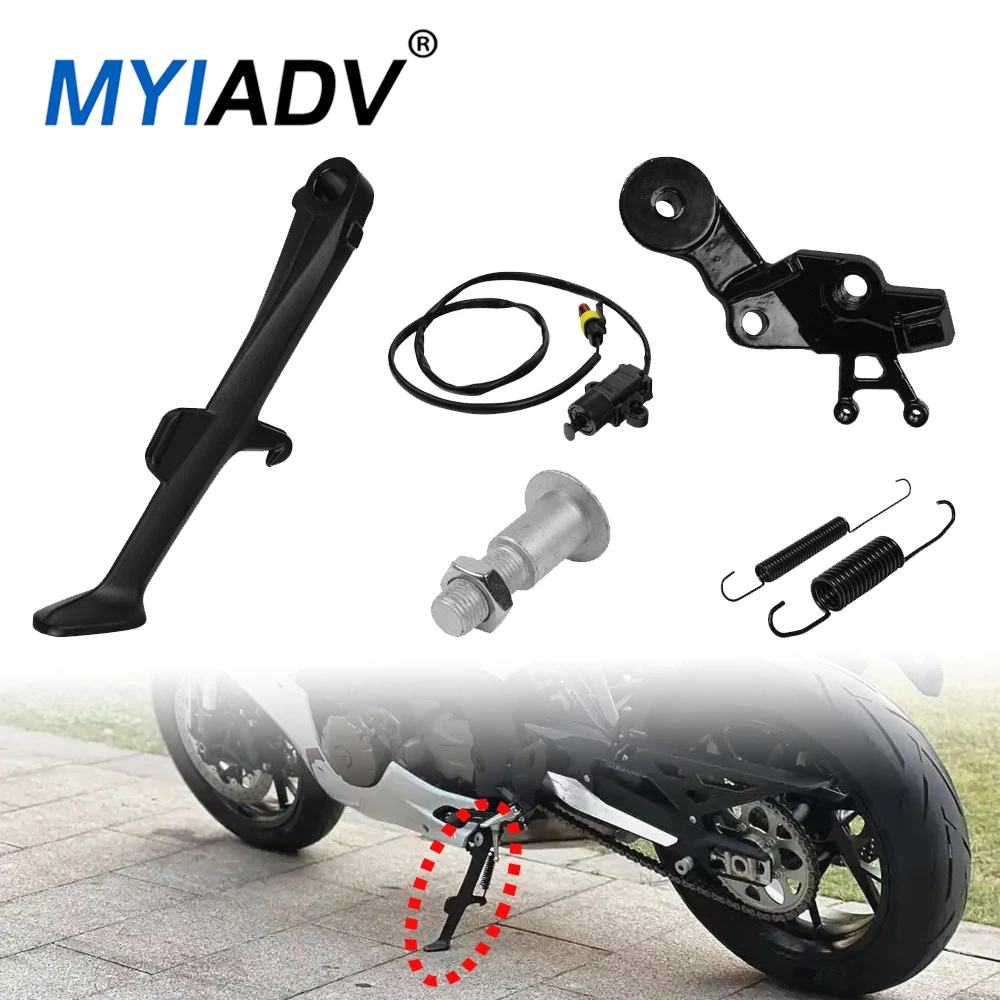 Motorcycle Side Parking Stand For QJMOTOR SRK600RR SRK600 SRK600RS QJ600GS-3A/3B/3D Kickstand Stand Bracket Holder Accessories