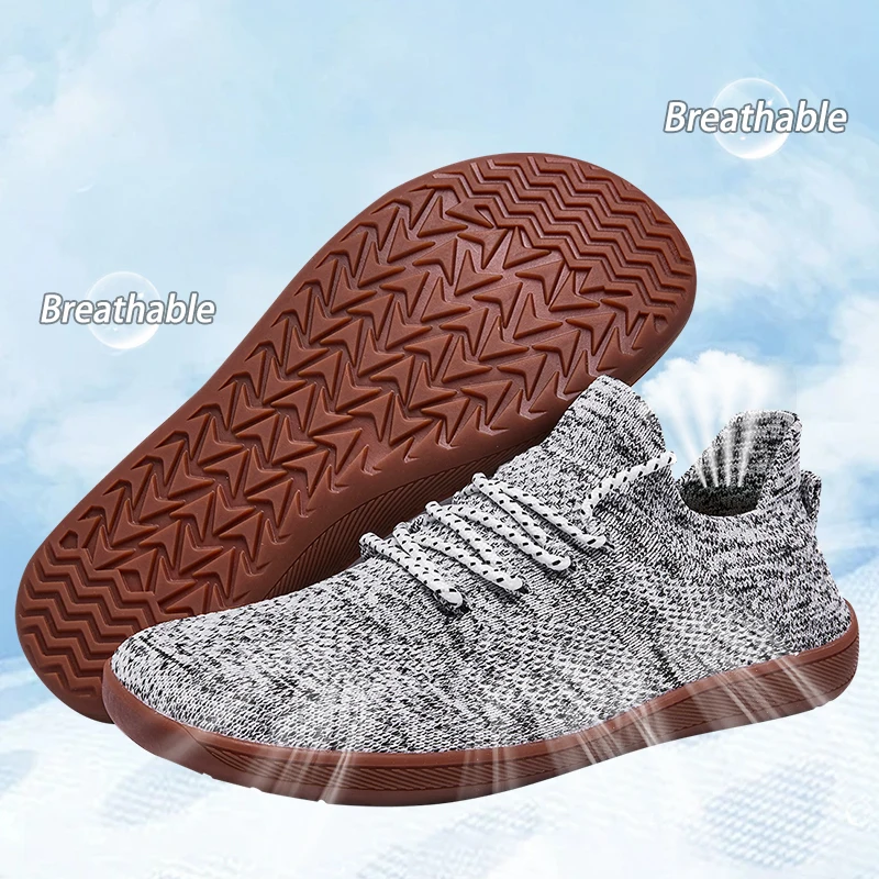 Zapatos minimalistas descalzos Unisex ligeros transpirables suelas cero punta ancha zapatos para correr para hombres zapatos casuales para caminar al aire libre