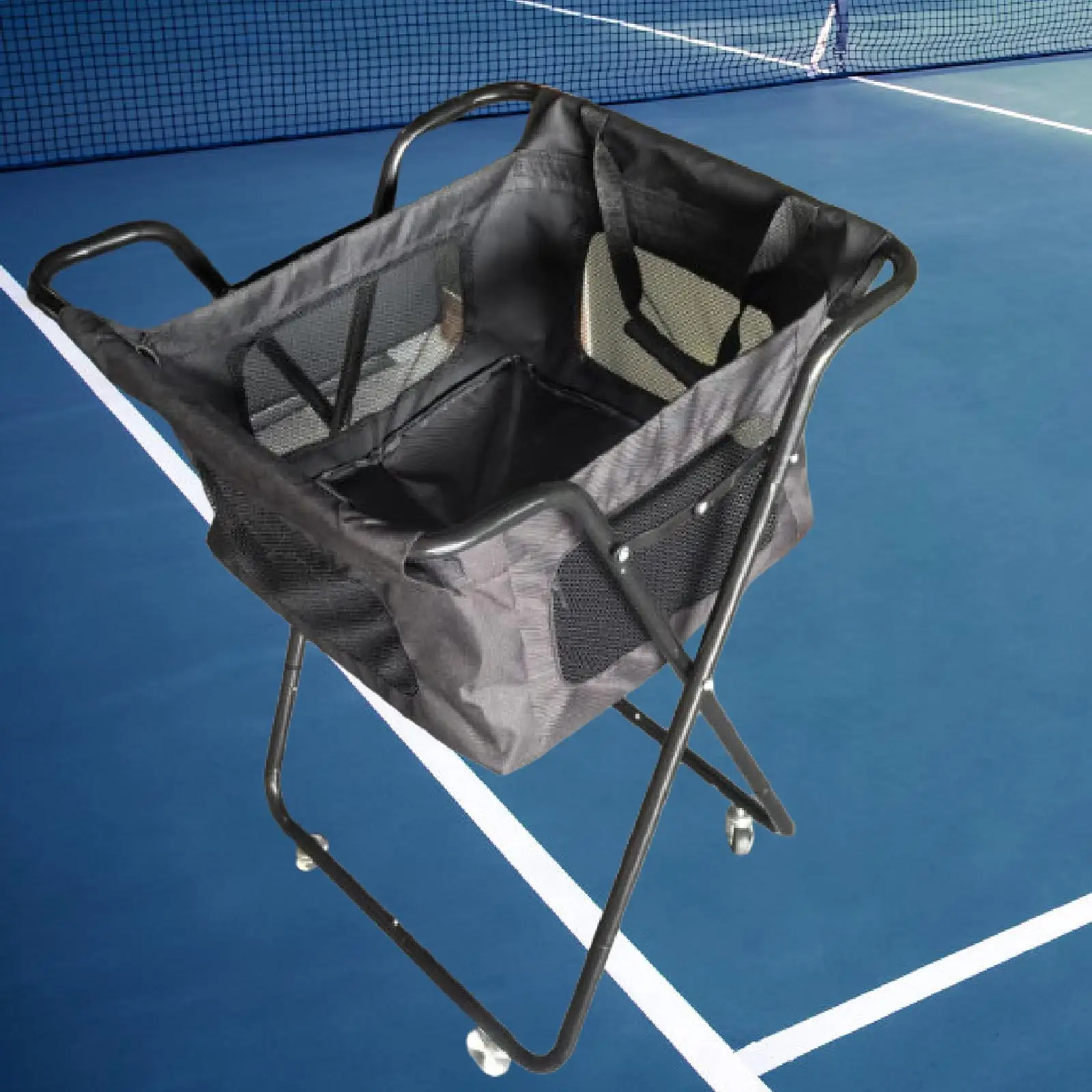 

Бункер теннисного мяча Pickleball Прочный вмещает 140 пиклболей или 175 теннисных мячей для тренеров, мужчин, женщин, обучения бейсболу