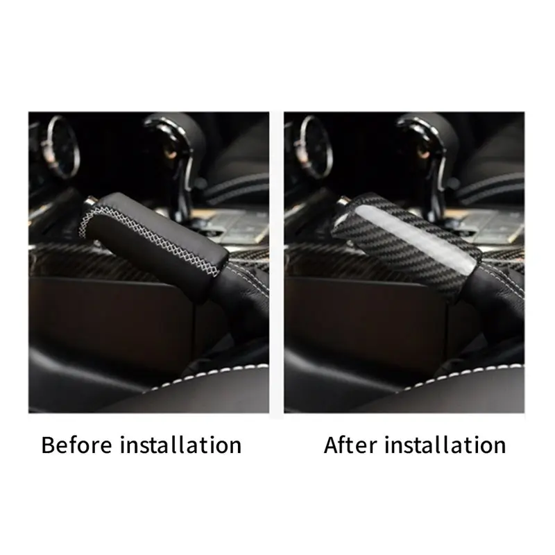 Carbon Fiber Trim Handbrake Cover For Mercedes Benz AMG G Class W463 Car Handbrake Grip Handle Lever Brake Handle Cover