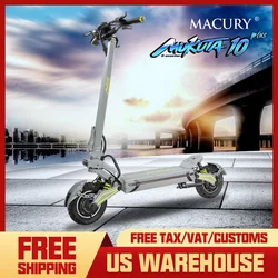 MUKUTA 10 Plus 10-Inch All-Terrain Electric Scooter Upgraded ZERO 10X VSETT 10+ DUALTRON Double Drive Adult Dual Motors Off-Road