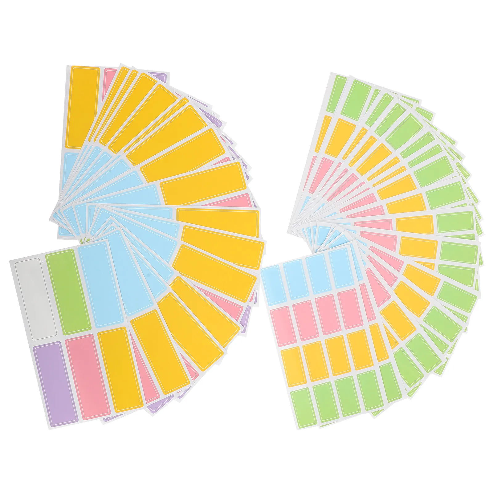 

40 Sheets Waterproof Colorful Label Stickers Self-Adhesive Paper Marking Classification Stickers for Bottles Containers Boxes