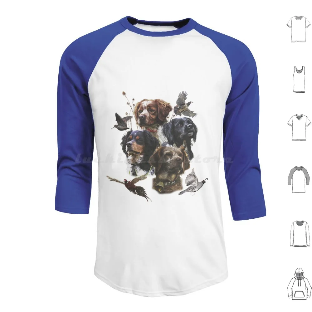 

Толстовки с капюшоном для охоты на птицы The Brittany Spaniels, сезонные толстовки с длинными рукавами Brittany Spaniel French Brittany Epagneul Breton