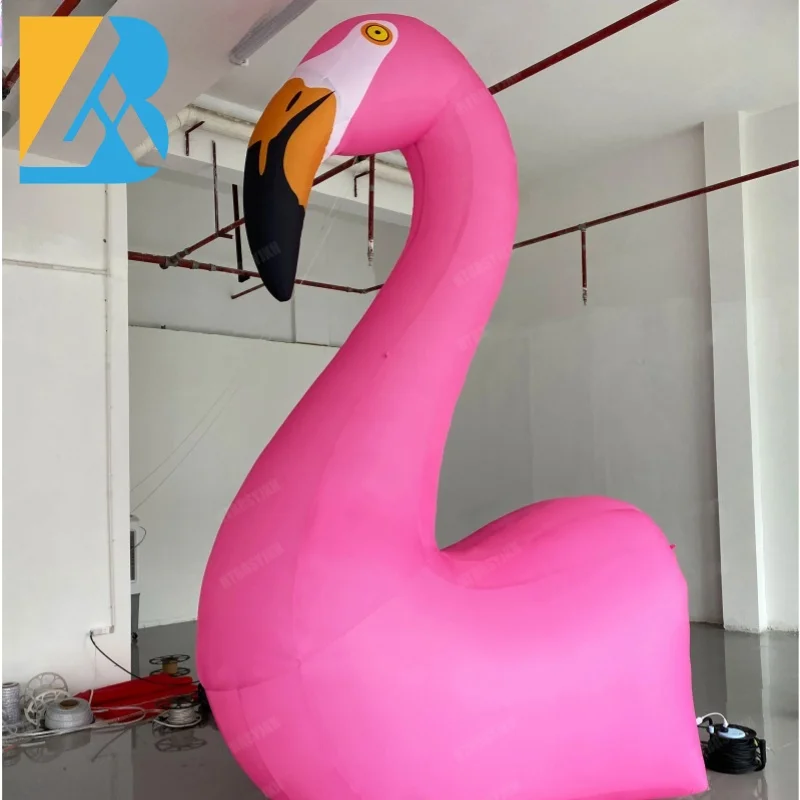 Op Maat Gemaakte Opblazen Dieren Gigantische Opblaasbare Flamingo 'S Voor Flamingo-Themafeestspeelgoed