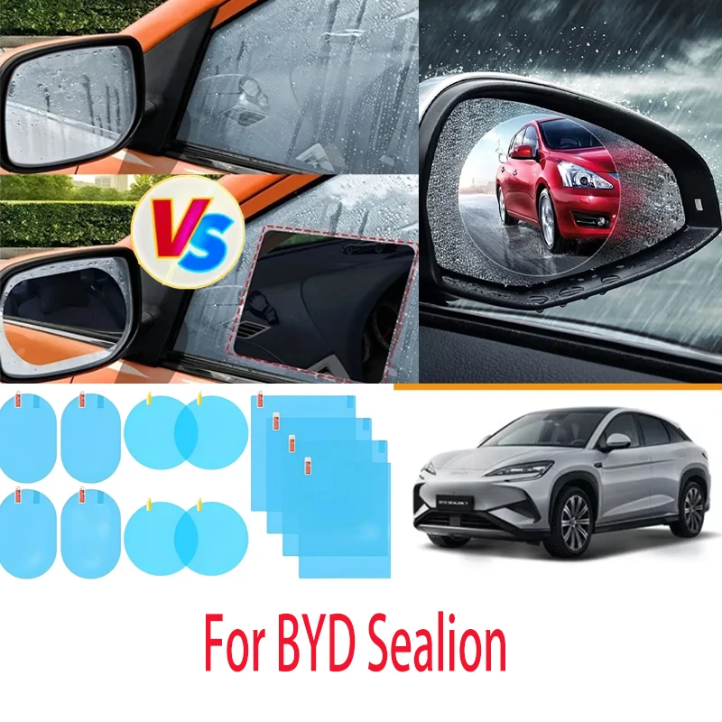 

For BYD Sealion Car and motorcycle rearview mirror waterproof anti fog defrosting transparent window waterproof film