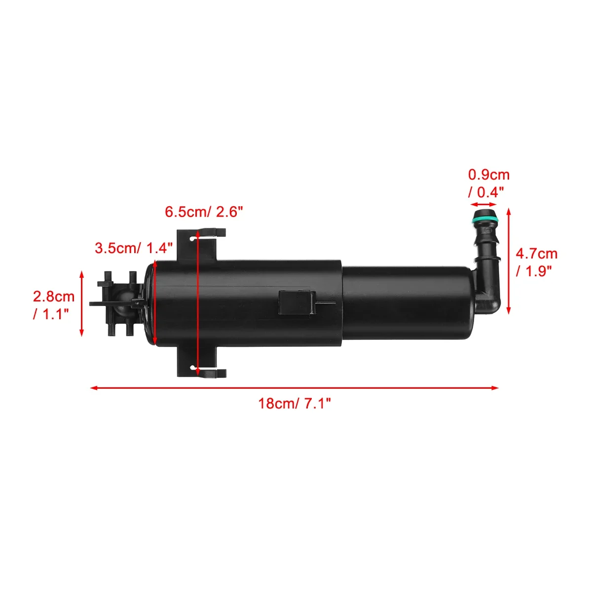 Side Headlight Washer Nozzle Cylinder Headlamp Sprayer Washer For BMW E70 X5 2007-2013 61677173851 61677173852 Wiper Nozzle Jet