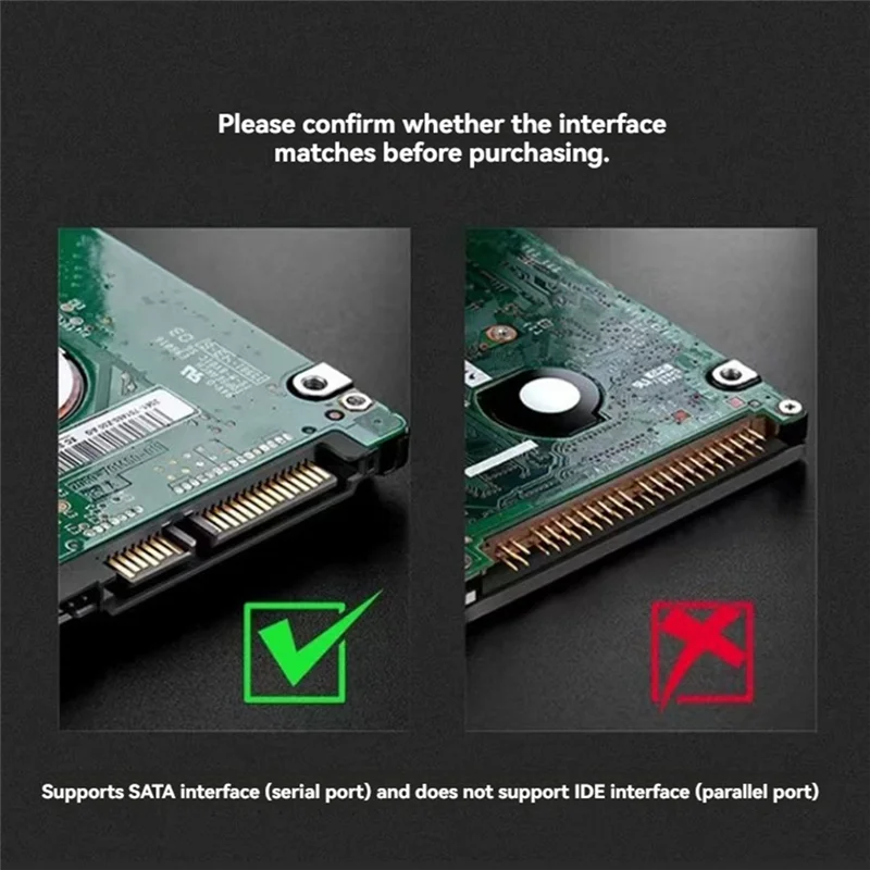 المهنية نوع C HDD الضميمة 2.5 بوصة SATA SSD القرص الصلب حالة الضميمة الخارجية شفافة المحمول الخارجية HDD حالة