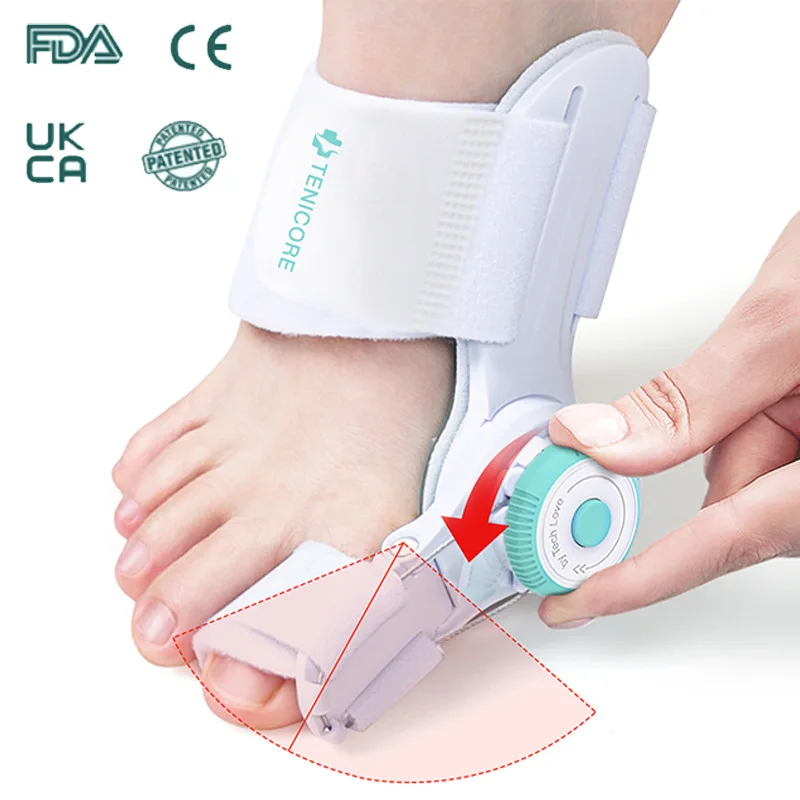 Adjustable Bunion Corrector with Toe Separator for Women Men Hallux Valgus Relief Fit in Shoes Day Night Orthopedic Splint