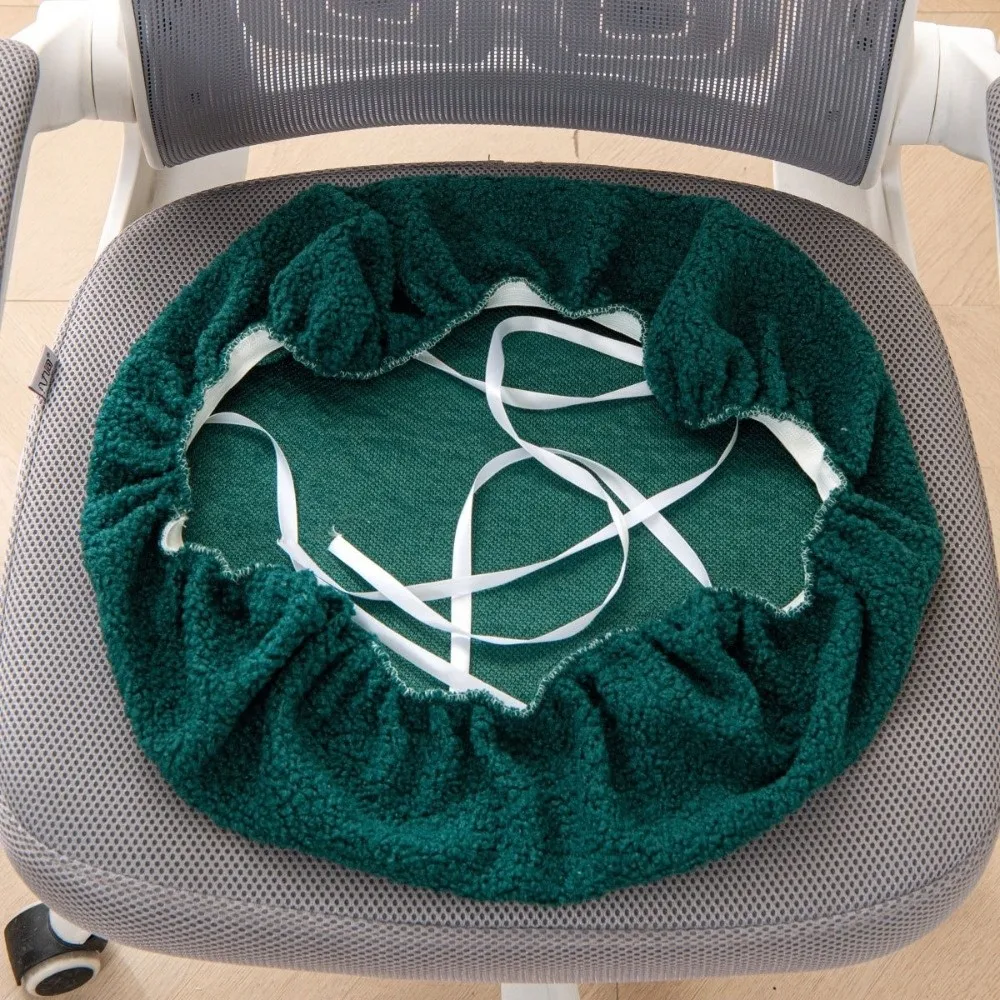 Removable Cozy Office Chair Covers Washable Stretch Chair Seat Protector Dust-proof Anti-Slip Computer Chair Seat Four Seasons