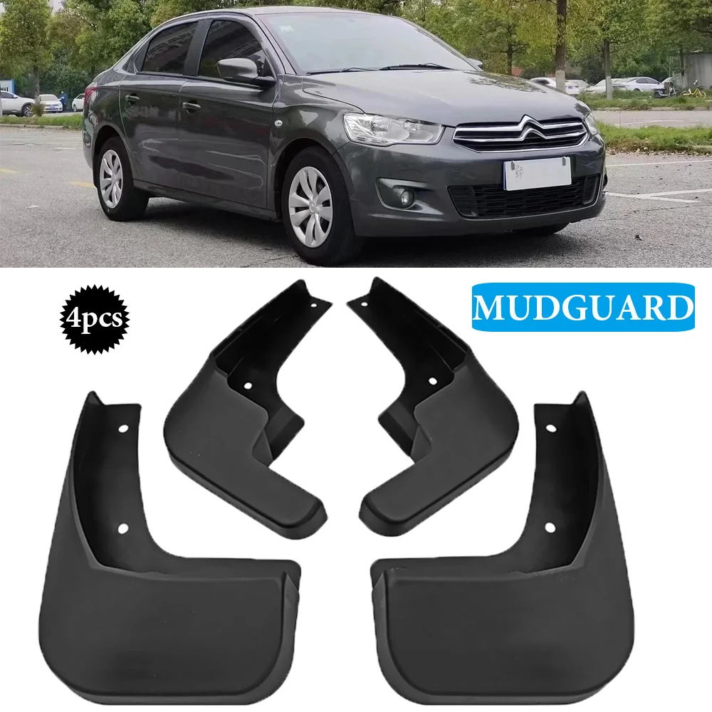 

Car Fender Mud Flaps For Citroen Elysee 2013 2014 2015 2016 2017 Splash Guards MudFlaps Front Rear Mudguards Auto Accessories