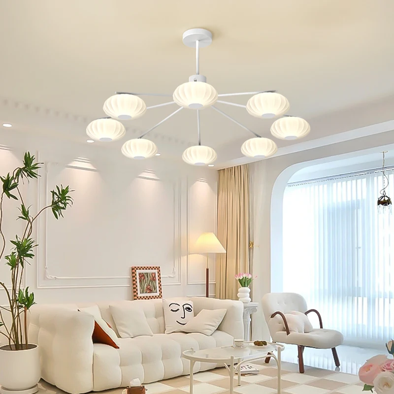 

Modern Ceiling Chandeliers Led Lantern Acrylic Lamp For Living Room Bedroom Dining Table Home Fixture Indoor Lights Decor Light