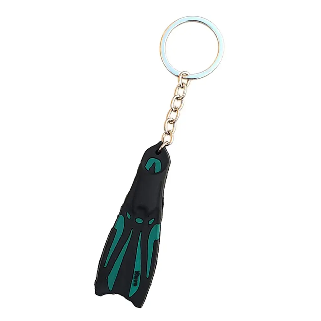 Free Diving Accessories Creative Diver Fin Key Chain Novelty Pendant Jewelry for Enthusiast Gift