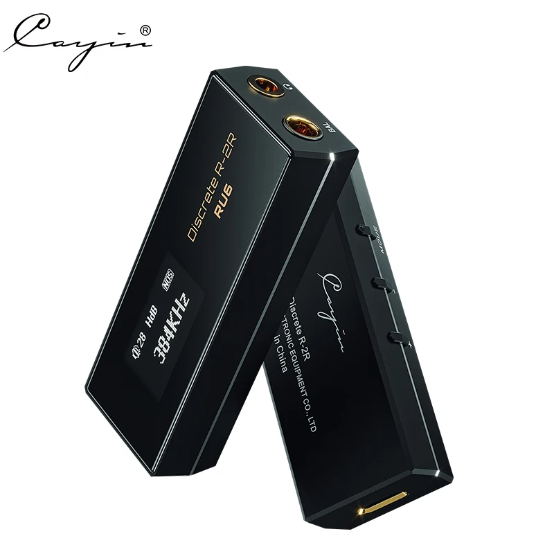 RU6 Portable USB DAC cayin Headphone Amplifier USB Dongle R2R DAC with 3.5mm and 4.4mm Headphone Output