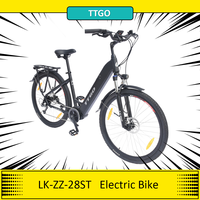 TTGO LK-ZZ-28ST Electric Bike, 36V 20AH Battery, 250W Motor, 700C*45C Tires, 25km/h Max Speed, 180km Range, Hydraulic Disc Brake