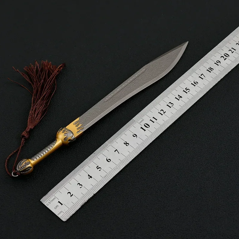 20cm Water Margin Film Peripherals Figure Model All Metal Knife Toy Sword Medieval Weapon Handicraft Zinc Alloy Ornament Collect