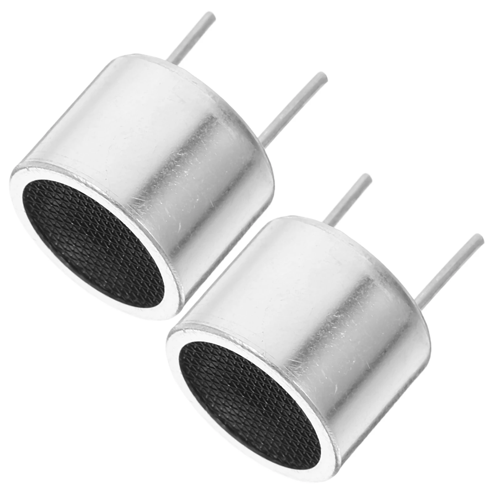 

2 Pcs Ultrasonic Sensor Probe Silver Iron Split Transceiver Practical Precision Measurement Obstacle Detection Industrial Use