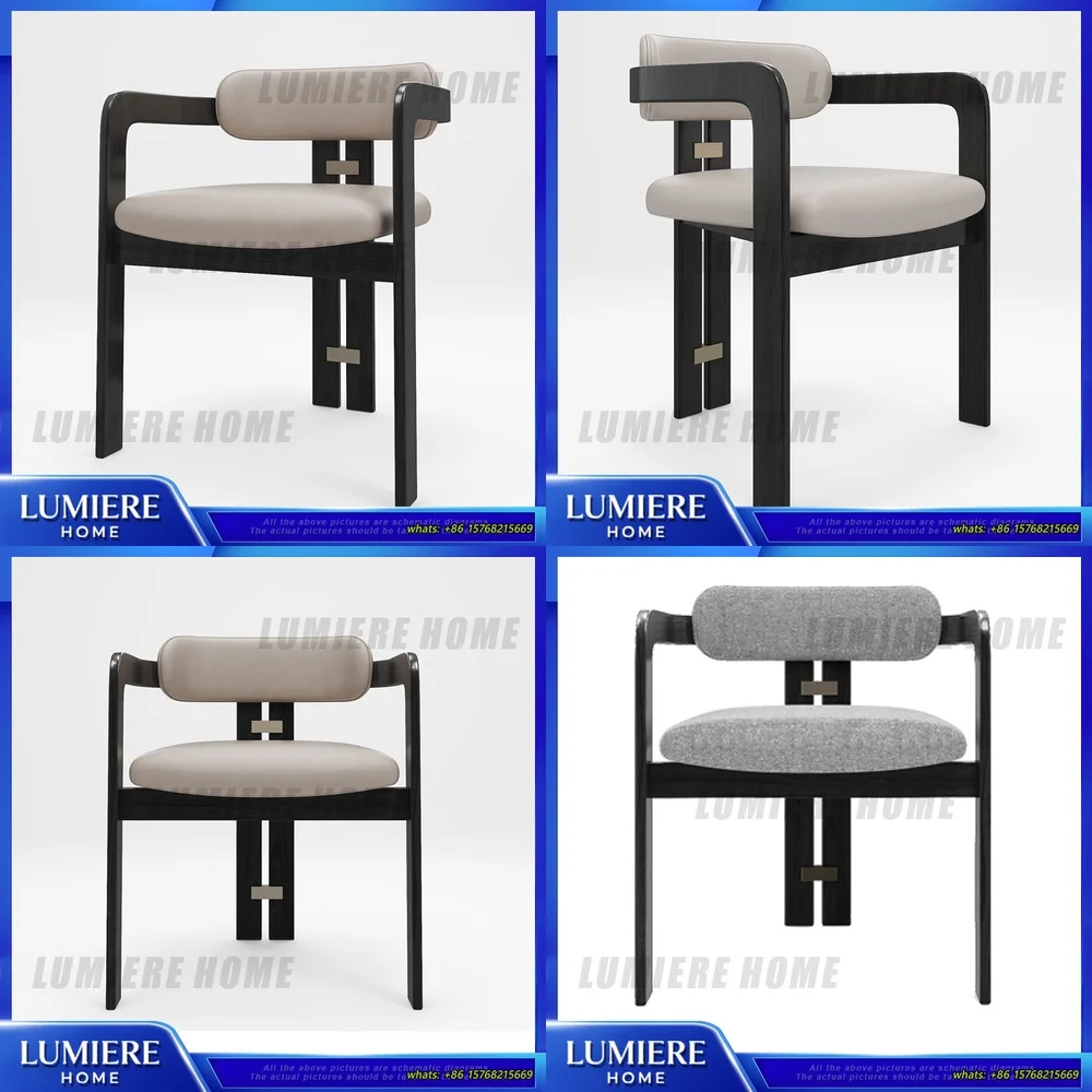 

Modern Minimalist Solid Wood Dining Chair Nordic Style Single Chair for Cafe Restaurant Hotel Lounge Use Comfortable Home