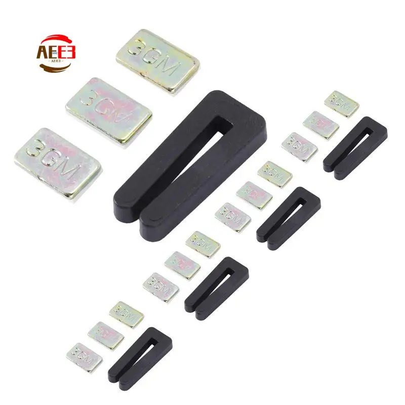 

AEE3-20PCS Ceiling Fan Blade Balancing Kit,Including 5Pcs Resilient Fan Balance Clips And 15Pcs Metal Self-Adhesive 3G Weight