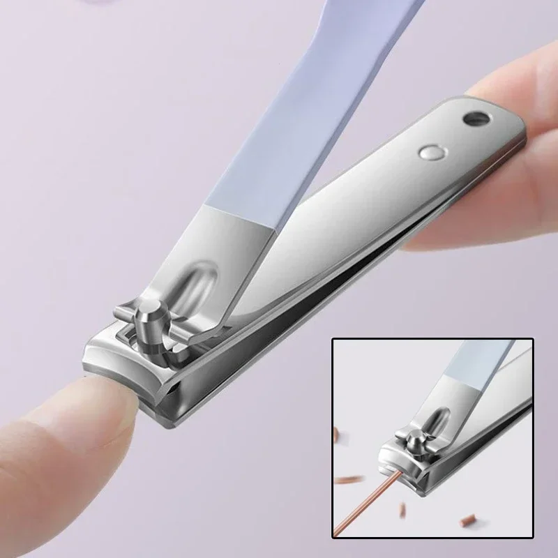 4 PCs New Nail Clippers Set With Rotating Leather Bag Professional Trimmer Pedicure Care Tools Manicure Set Home Care