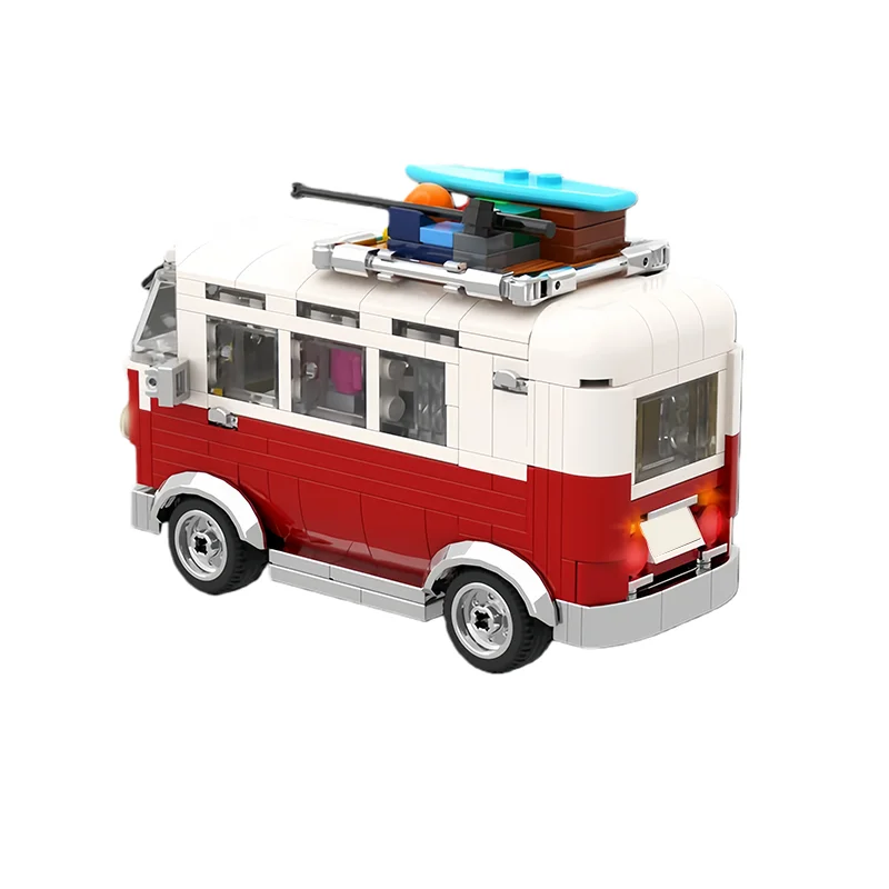 397 pièces – Station de transport MOC – Blocs de construction modulaires personnalisables – Modèle simple et populaire – Jouet créatif DIY pour enfants – Cadeau de festival