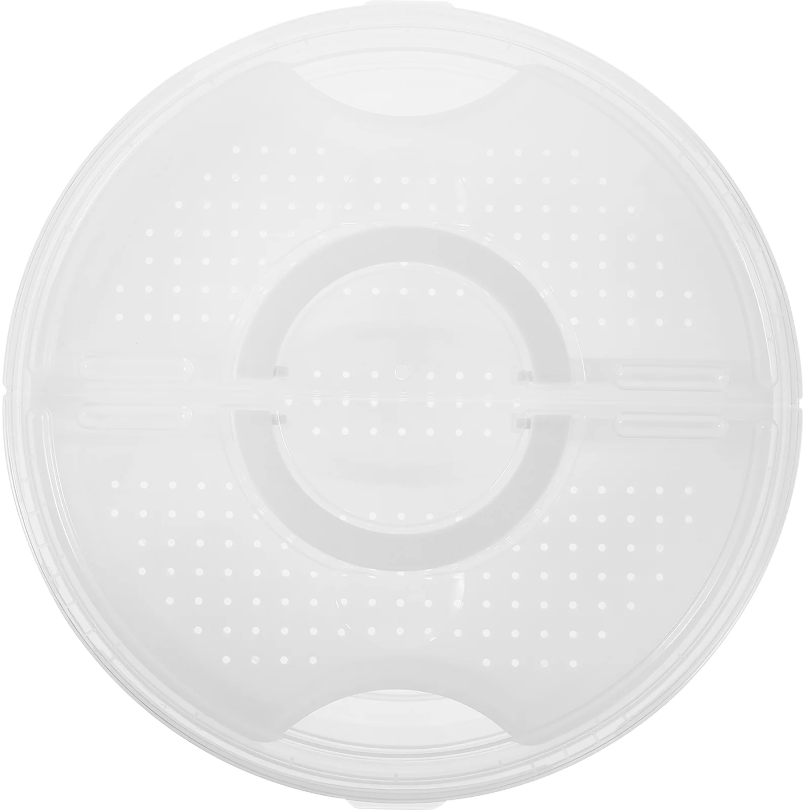 Caja de almacenamiento de alimentos para rebanadas de Pizza, pastel portátil transparente de plástico redondo, plato de dulces con tapa, contenedor, estuche transparente