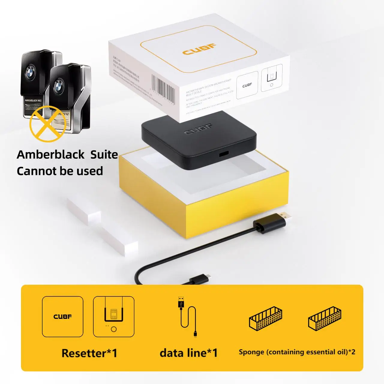 مناسبة لسلسلة Bmw الجديدة 234، سلسلة 567، جهاز إعادة تعيين العطور X3X4X5X6X7، سائل إعادة تعبئة بلسم عطر السيارة Bmw، وحدة إعادة ضبط نظام عطر العطور