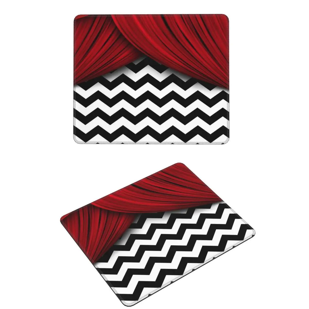 

Twin Peaks Red Curtains Mouse Pad Computer Keyboard Mouse Mat Gaming Laptop Desk Mat Office Table Mats