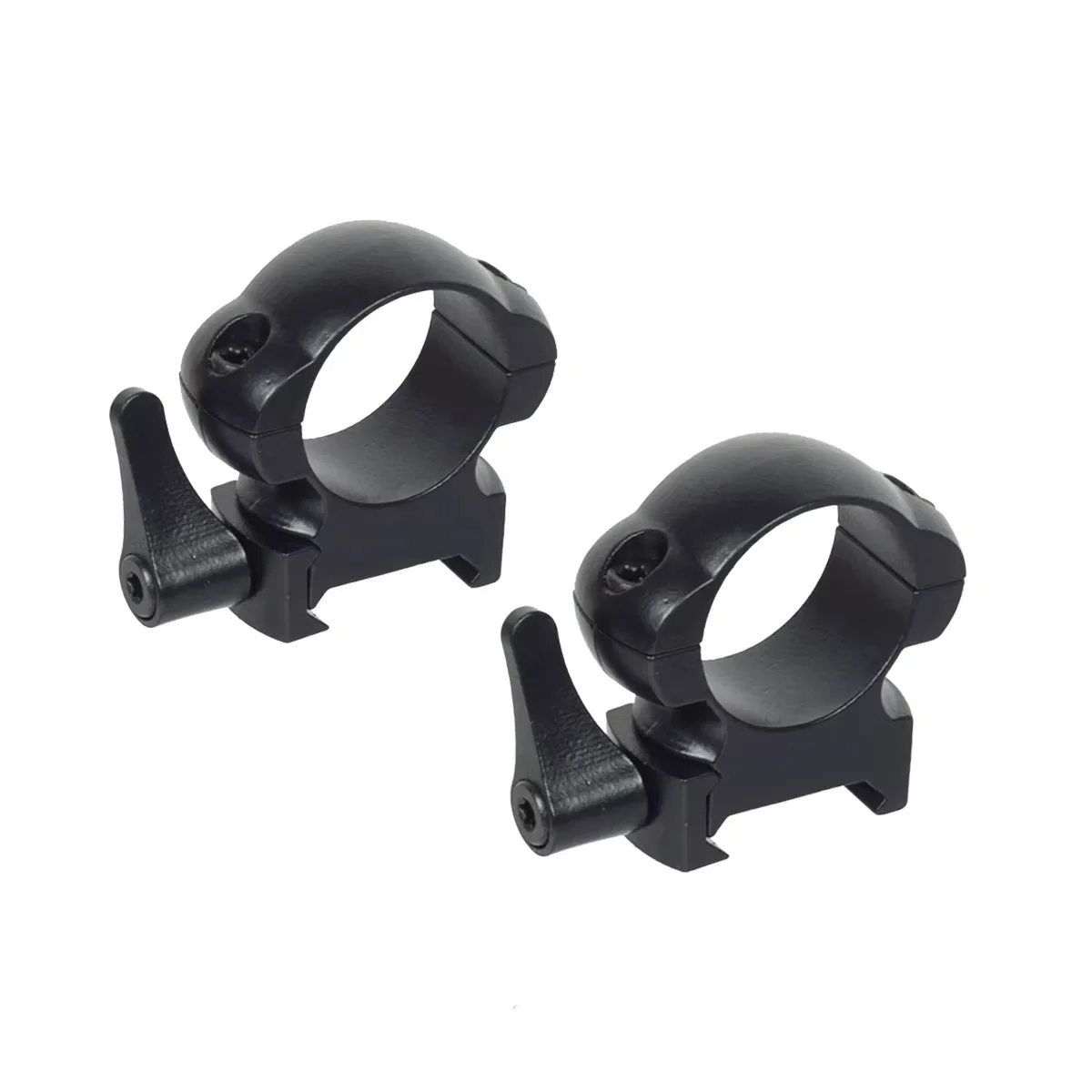 2Pcs /Set 30MM Mount Ring Tactical Quick Release 21mm Steel Mount Quick Detach Scope Ring Mount