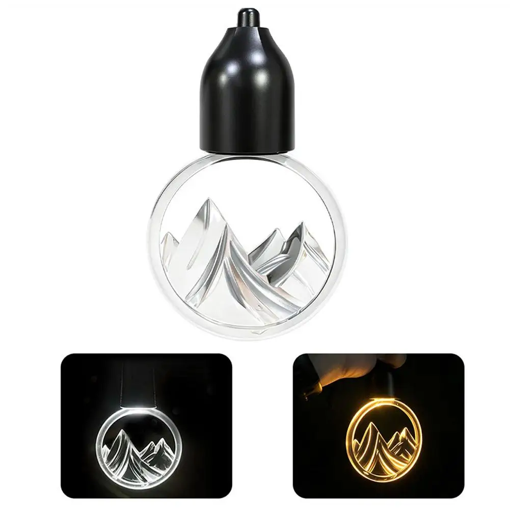 Rearview Mirror Hanging Light for Car Interior Rechargeable Night Driving Cabin Ambient Lamp 4 Lighting Modes One Button Control