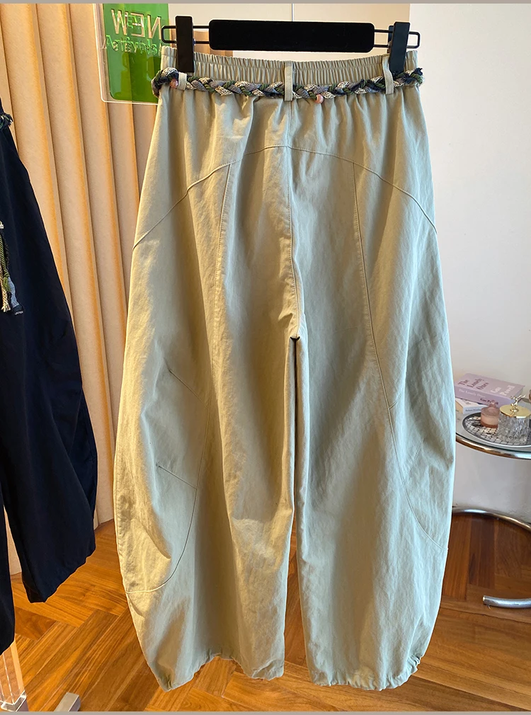 Hose für Damen, Baggy, Winter, Wolle, mit Fleece gefüttert, verdickt, gepolstert, Plüsch, Anti-Kälte, winddicht, Outdoor, Cargo-Stil, funktionell, Vintage