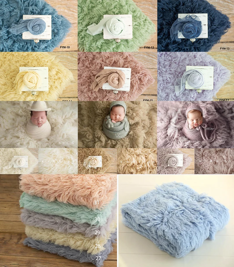 120CMx150CM Newborn Photography Prop Blanket Genuine Greek Wool Ultra Soft Fluffy Photo Backdrop Rug for Baby BoyGirl Photoshoot
