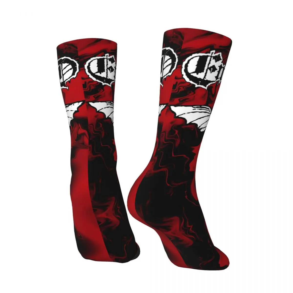 Calcetines de compresión Retro para hombre, calcetín Unisex Entombed, estampado de patrón Harajuku, novedad