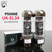 PSVANE UK-EL34 UKEL34 Tubo de Vacío para Actualización EL34 EL34C 6CA7 6P3P 6L6, Válvula de Audio HIFI, Kit de Amplificador de Tubo Electrónico DIY