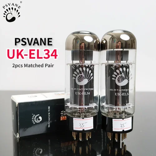 Imagen 1 del producto PSVANE UK-EL34 UKEL34 Tubo de Vacío para Actualización EL34 EL34C 6CA7 6P3P 6L6, Válvula de Audio HIFI, Kit de Amplificador de Tubo Electrónico DIY