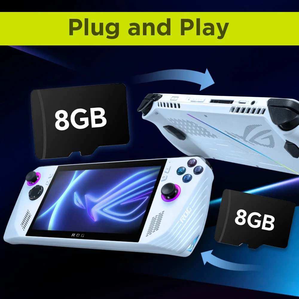 Karta TF do gier 8 GB z 3170 gier retro/PC Retrobat OS dla ROG ALLY/Onexplayer/GPD WIN4/Win przenośna konsola do gier/Win PC/laptop — zdjęcie produktu 3