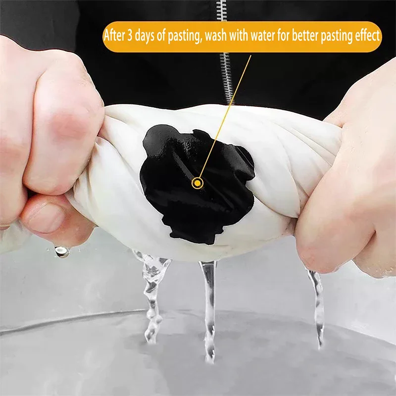 

Universal Black Self-Adhesive Fabric Repair Patch (2-Piece) – No-Cut Instant Fix For Down Jackets & Coats