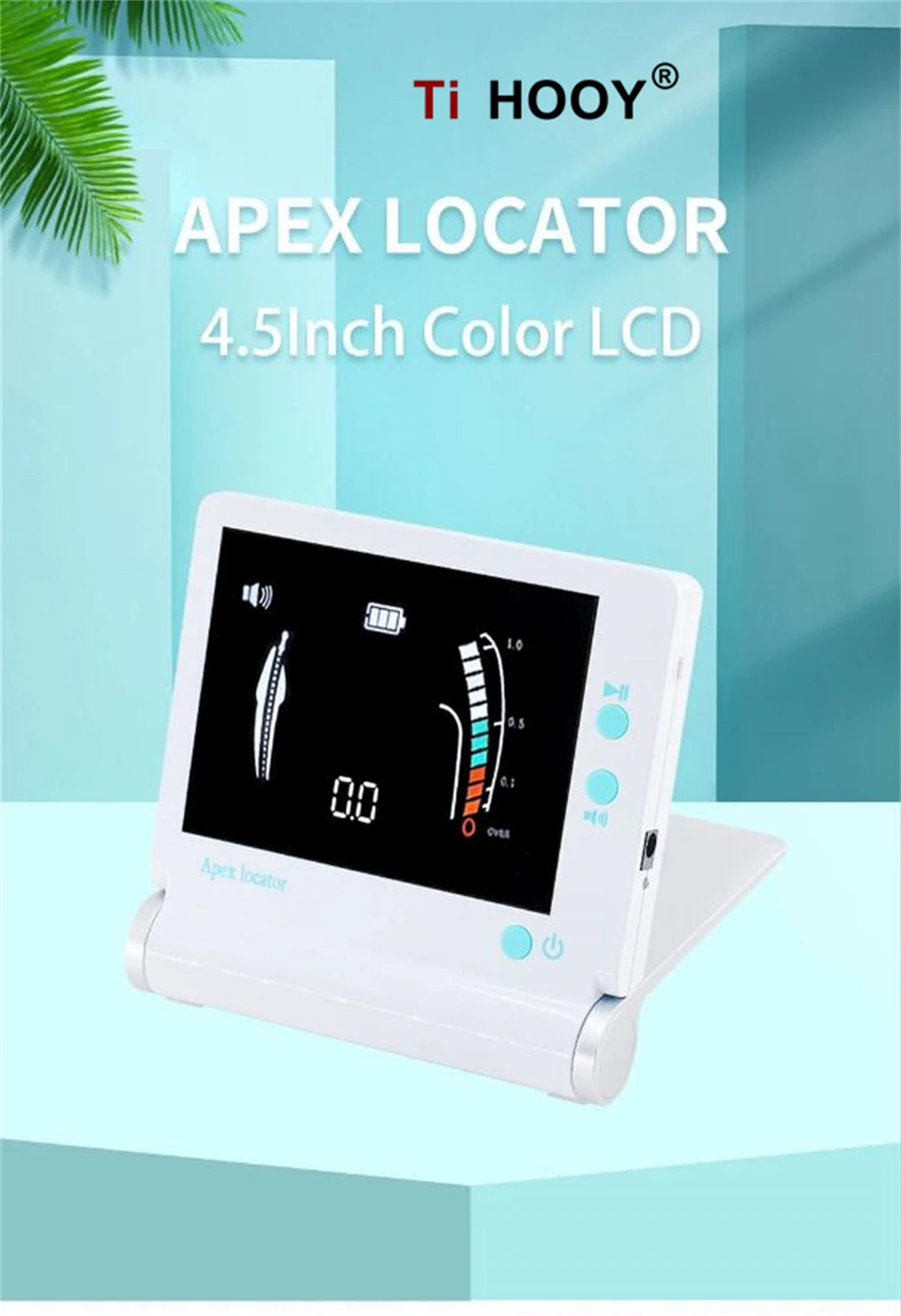 

Dental Endodontic Apex Locator 4.5' LCD Portable Machine Micropex Mini Root Canal Measurement Oral Endo Surgical Equipment