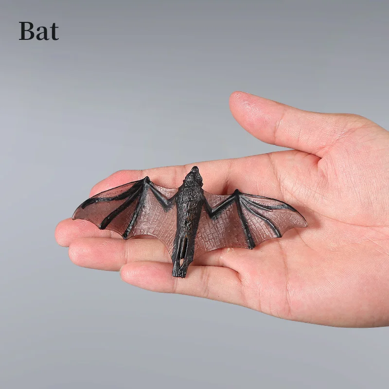 Grande Figurine d'animal de Simulation de chauve-souris, jouet d'apprentissage cognitif Miniature pour enfants, cadeau de Collection décoratif