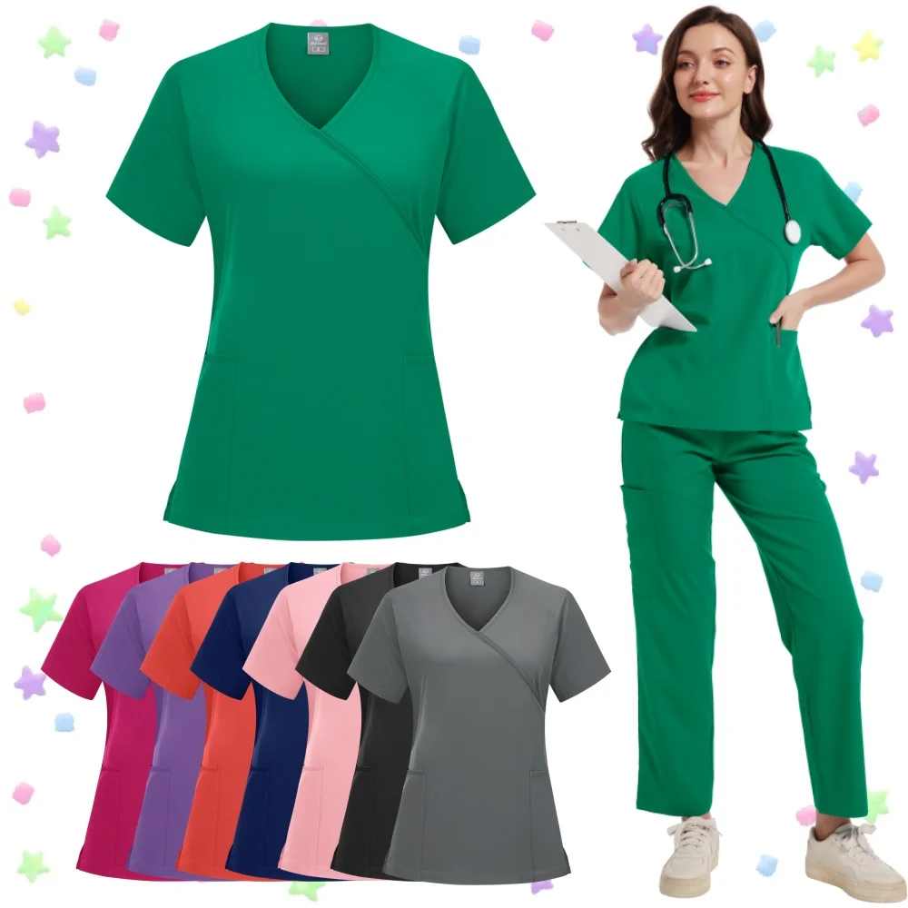 

Чистый цвет, униформа медсестры для дома, сиделки, стоматологическая клиника, салон красоты, больница для домашних животных, доктор, клиническая хирургия, рабочая одежда, костюм